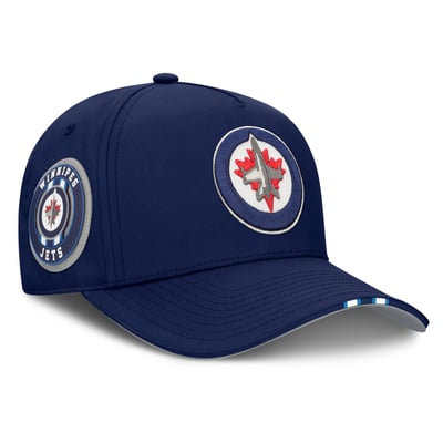 Winnipeg Jets Fanatics 2025 NHL Draft Authentic Pro On-Stage Podium A-Frame Adjustable Hat - Navy