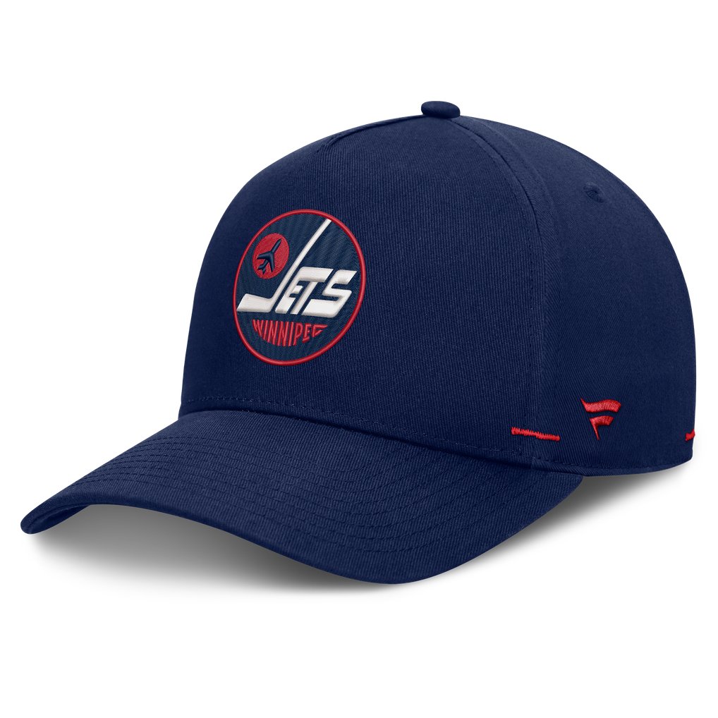 Winnipeg Jets Fanatics Alternate Authentic Pro Rink A-Frame Adjustable Hat - Navy