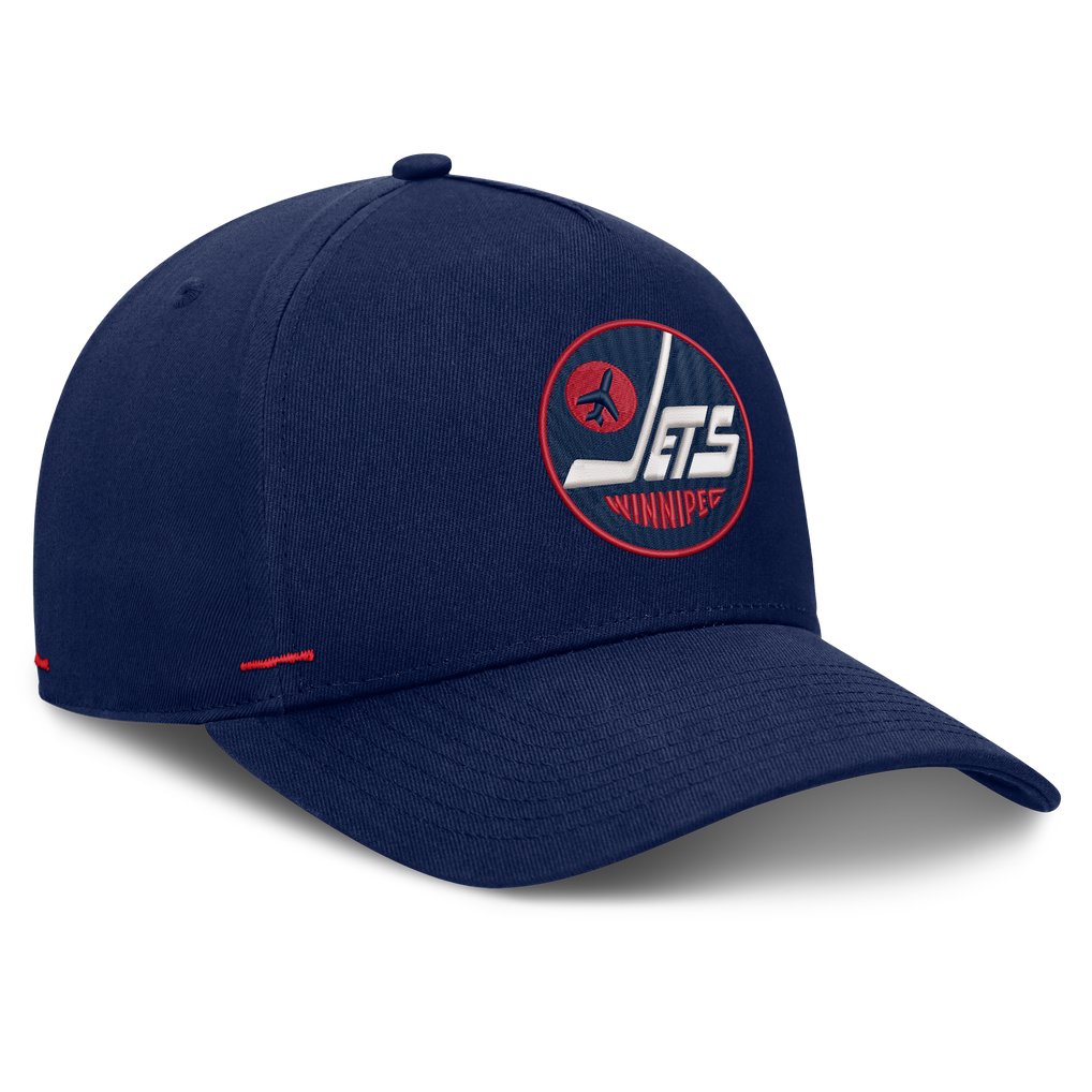 Winnipeg Jets Fanatics Alternate Authentic Pro Rink A-Frame Adjustable Hat - Navy