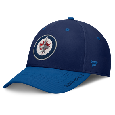Winnipeg Jets Fanatics Authentic Pro Rink Stretch Hat - Navy/Blue