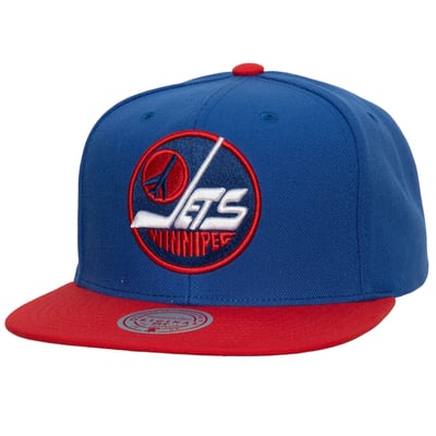 Winnipeg Jets Mitchell & Ness Core Team Ground 2.0 Snapback Hat - Blue