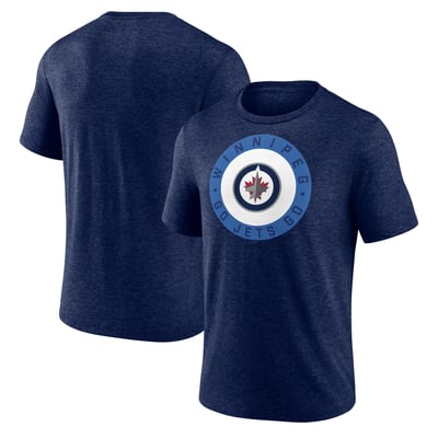 Winnipeg Jets Proclamation Tri-Blend T-Shirt - Navy