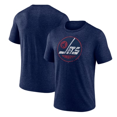  Winnipeg Jets Wheelhouse Tri-Blend T-Shirt - Navy