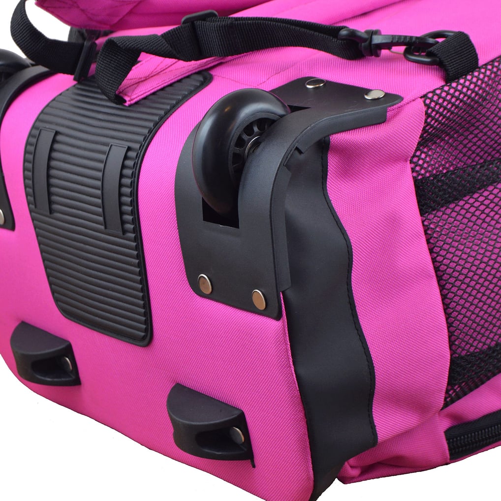 Winnipeg Jets MOJO 19'' Premium Wheeled Backpack - Pink