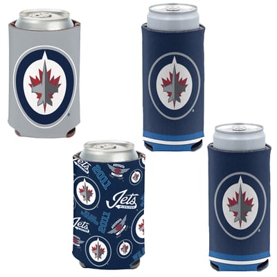Winnipeg Jets WinCraft 4-Pack 12oz. Can & Slim Can Cooler Set