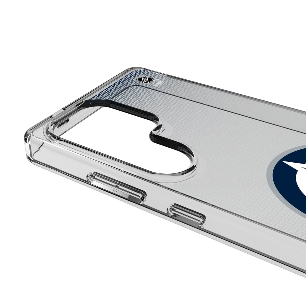 Winnipeg Jets Linen Logo Galaxy Clear Case