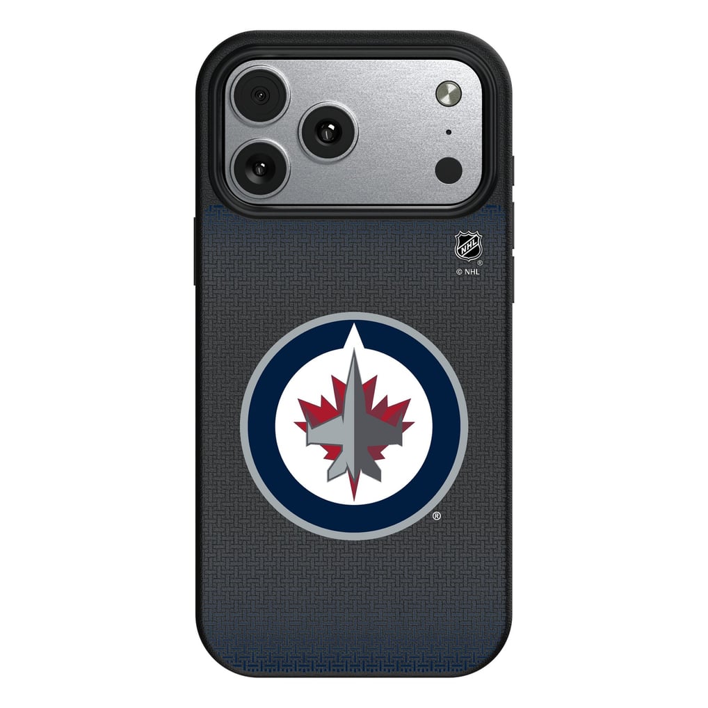 Winnipeg Jets Linen Logo iPhone Magnetic Bump Case
