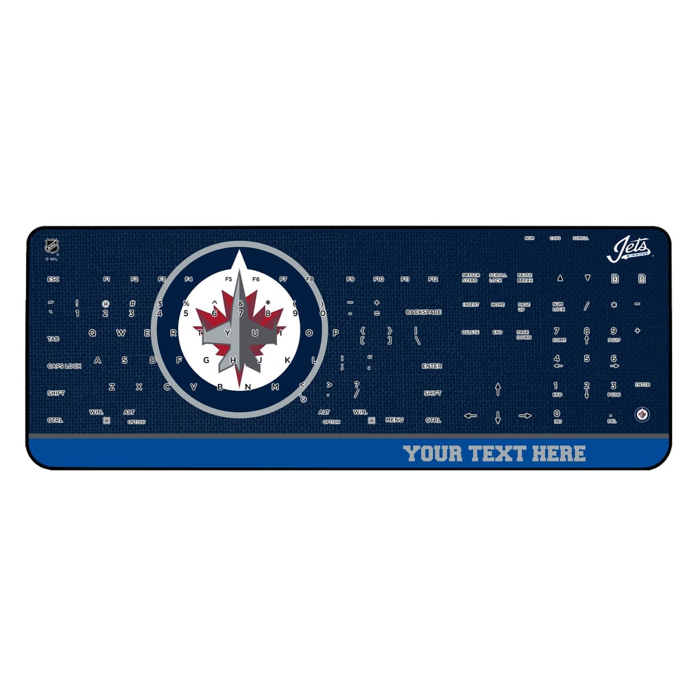 Winnipeg Jets Personalized Wireless Keyboard