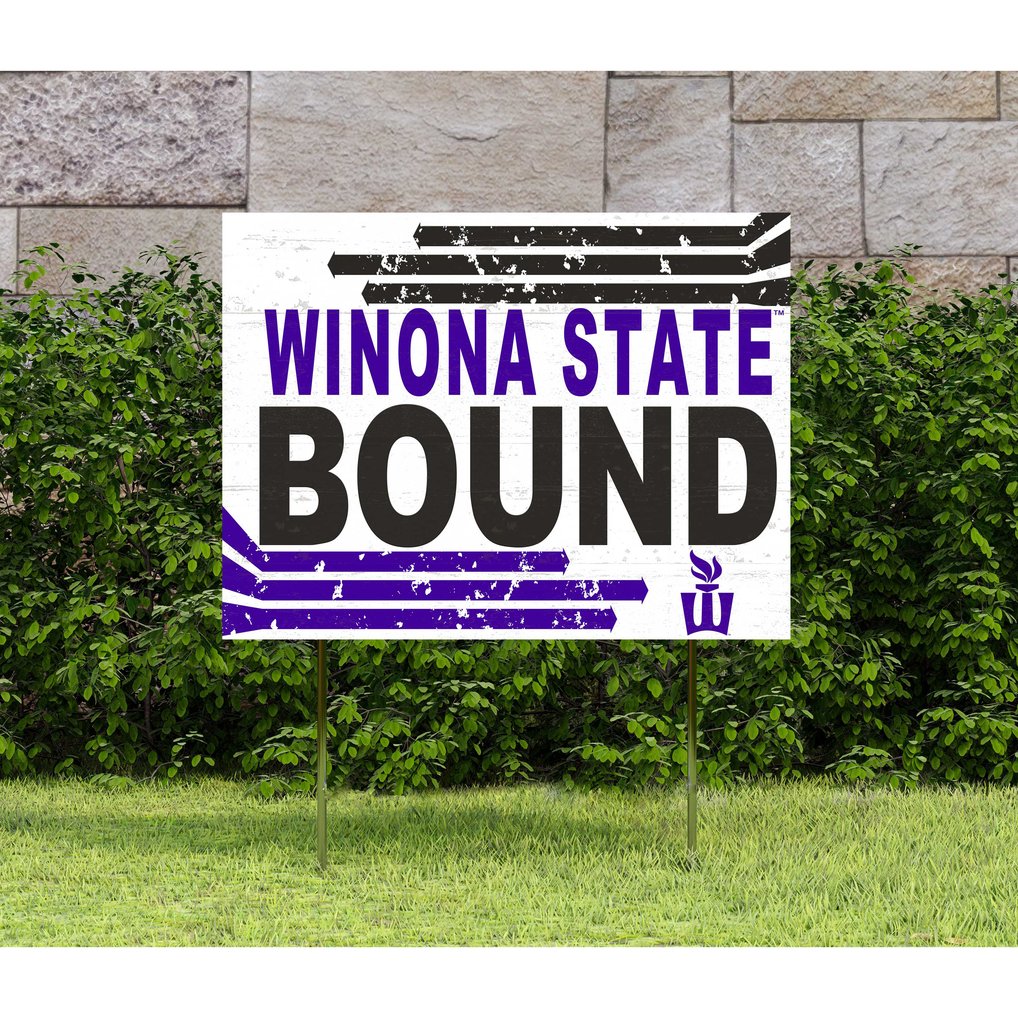 Winona State Warriors 18'' x 24'' Bound Yard Sign