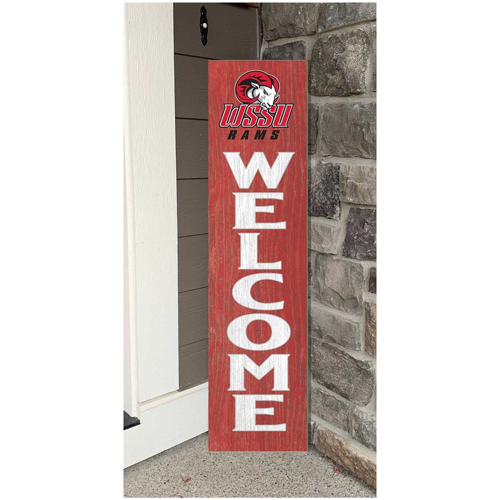 Winston-Salem State Rams 12'' x 48'' Welcome Outdoor Leaner