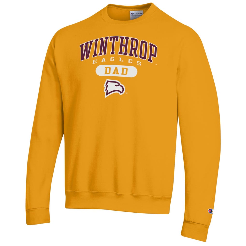 Winthrop Eagles Champion Dad Pill Box Eco Powerblend Sweatshirt - Yellow
