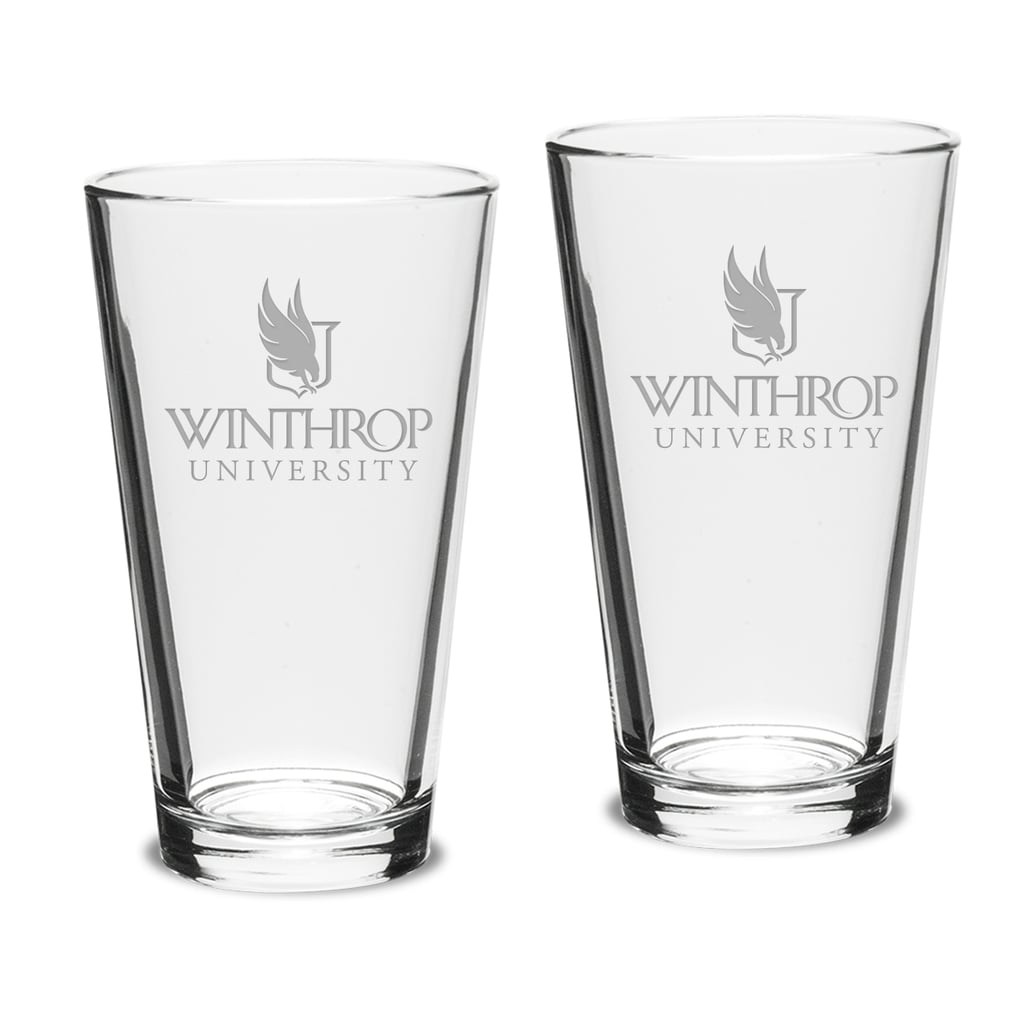Winthrop Eagles 16oz. Two-Piece Classic Pub Glass Set