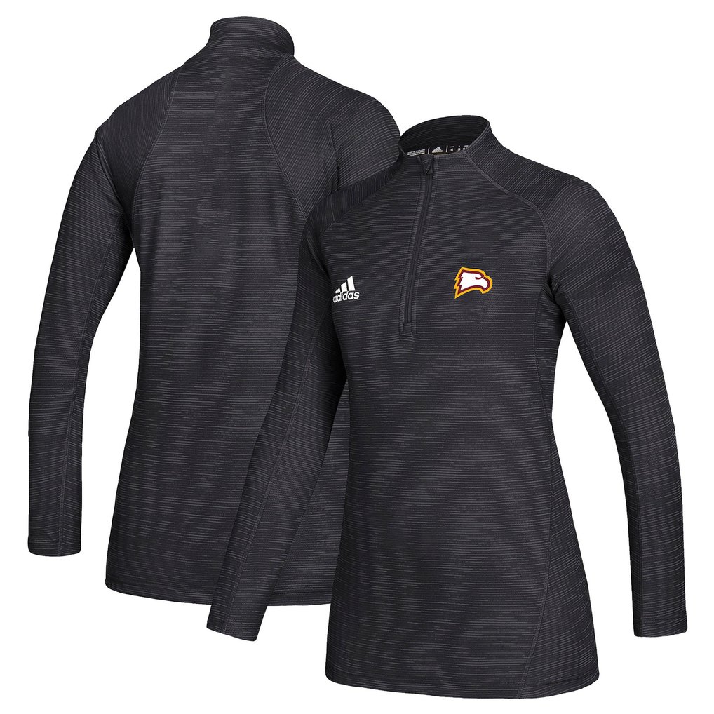  Winthrop Eagles adidas Women's Game Mode Performance Quarter-Zip Pullover Top - Black