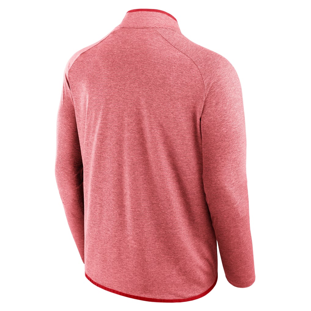 Wisconsin Badgers Fanatics Mock Neck Half-Zip Pullover Jacket  - Red