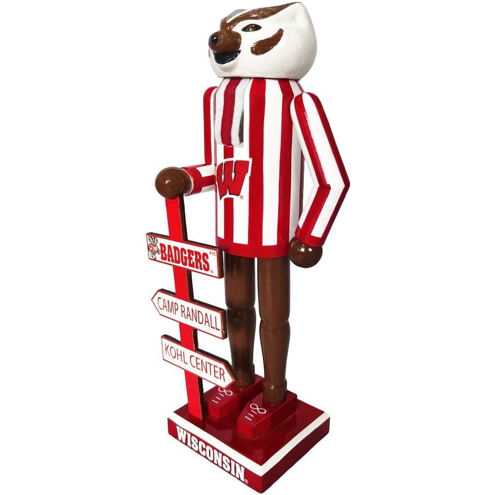 Wisconsin Badgers 12" Mascot Nutcracker