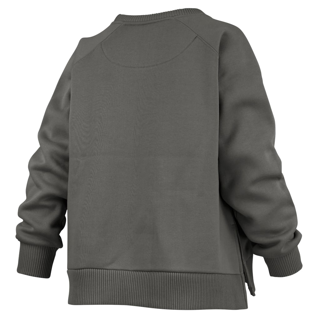 Wisconsin Badgers Pressbox Women's Pocketed Raglan Pullover Sweatshirt - Charcoal