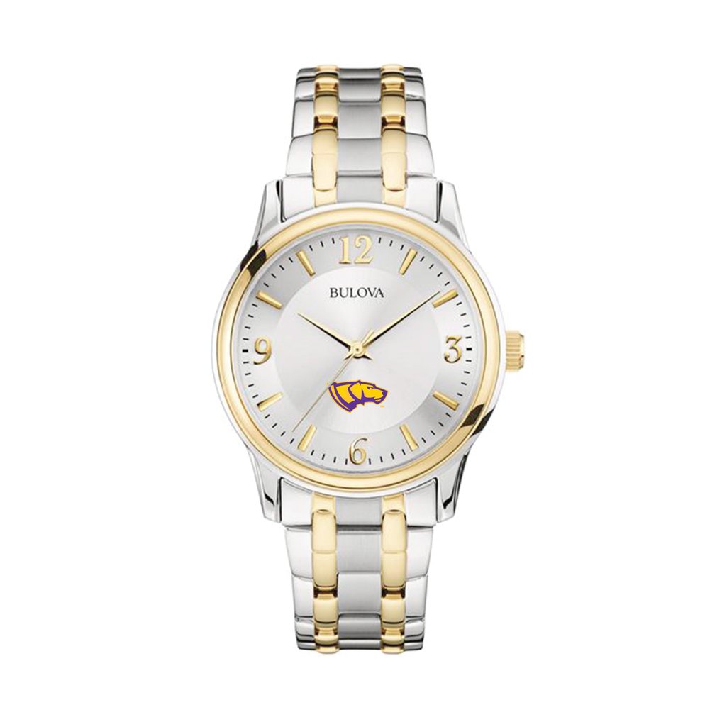  Wisconsin-Stevens Point Pointers Bulova Two-Tone Stainless Steel Watch - Silver/Gold