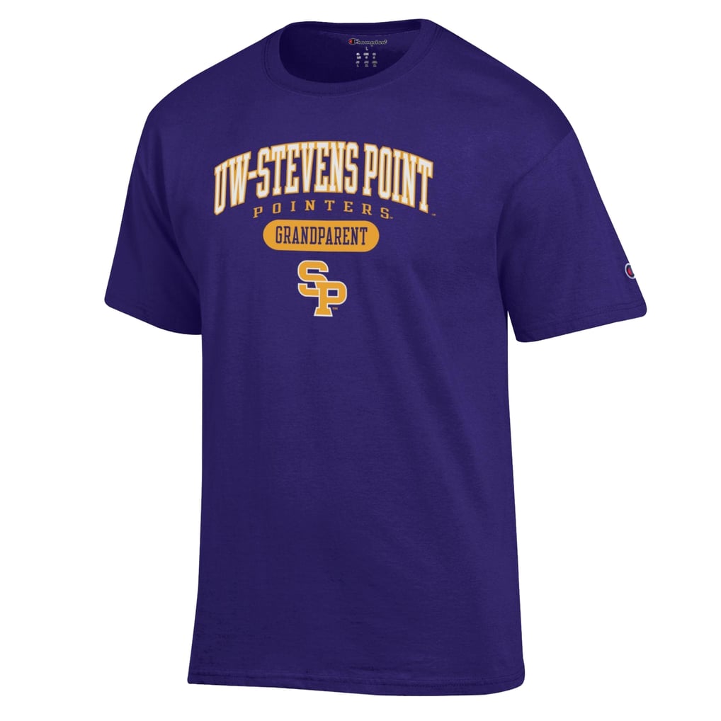 Wisconsin-Stevens Point Pointers Champion Grandparent Logo T-Shirt - Purple