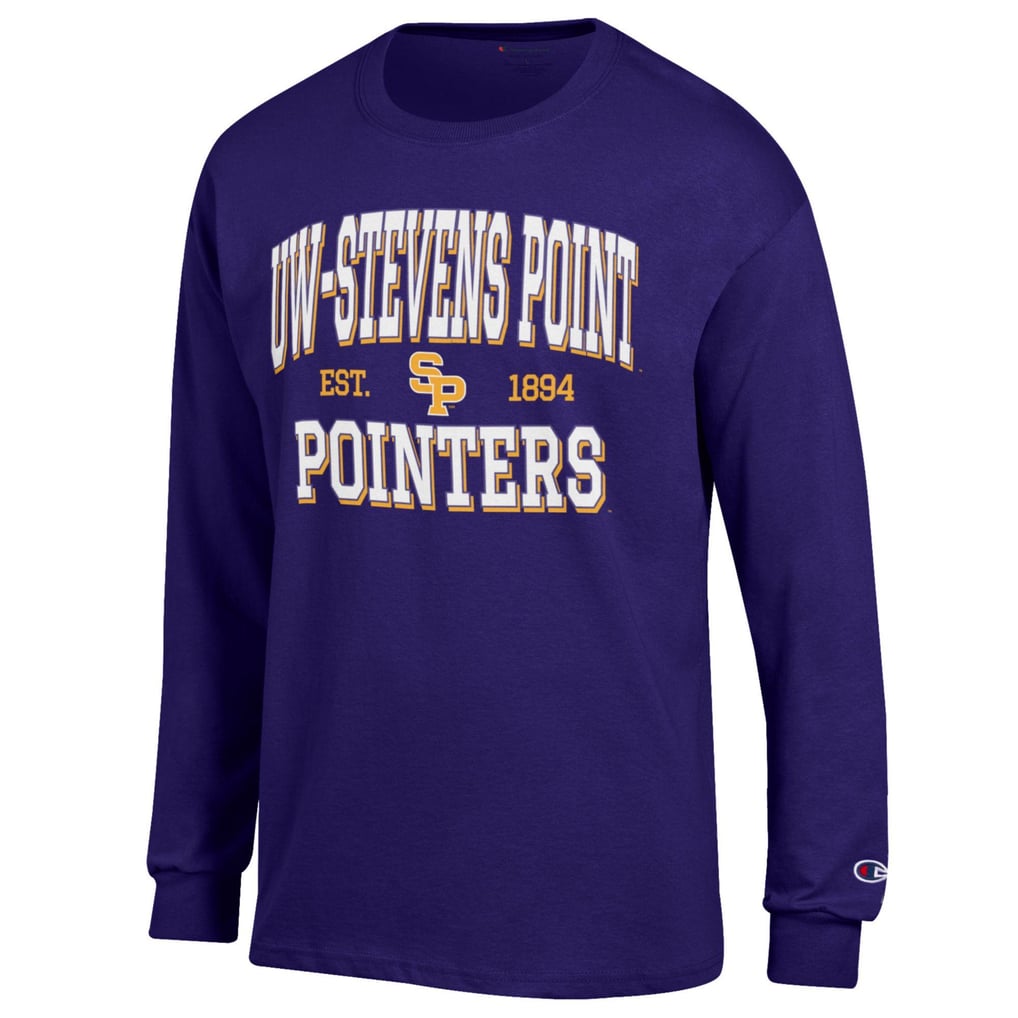Wisconsin-Stevens Point Pointers Champion Jersey Est. Date Long Sleeve T-Shirt - Purple
