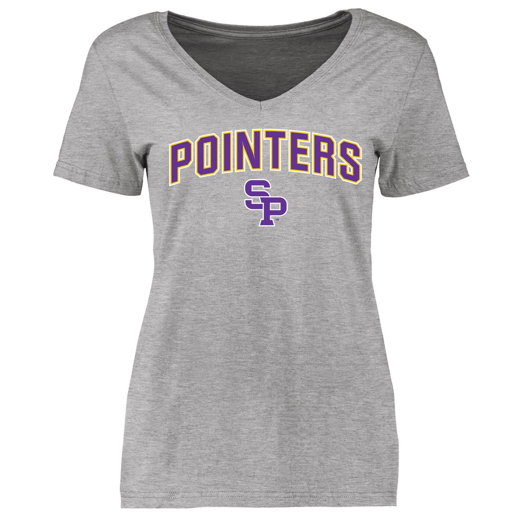 Wisconsin-Stevens Point Pointers Women's Proud Mascot T-Shirt - Ash