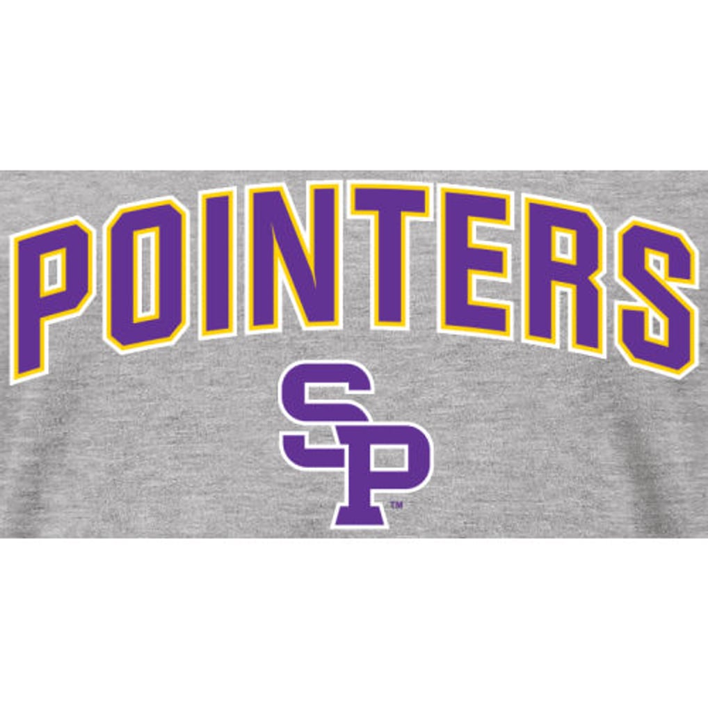 Wisconsin-Stevens Point Pointers Women's Proud Mascot T-Shirt - Ash