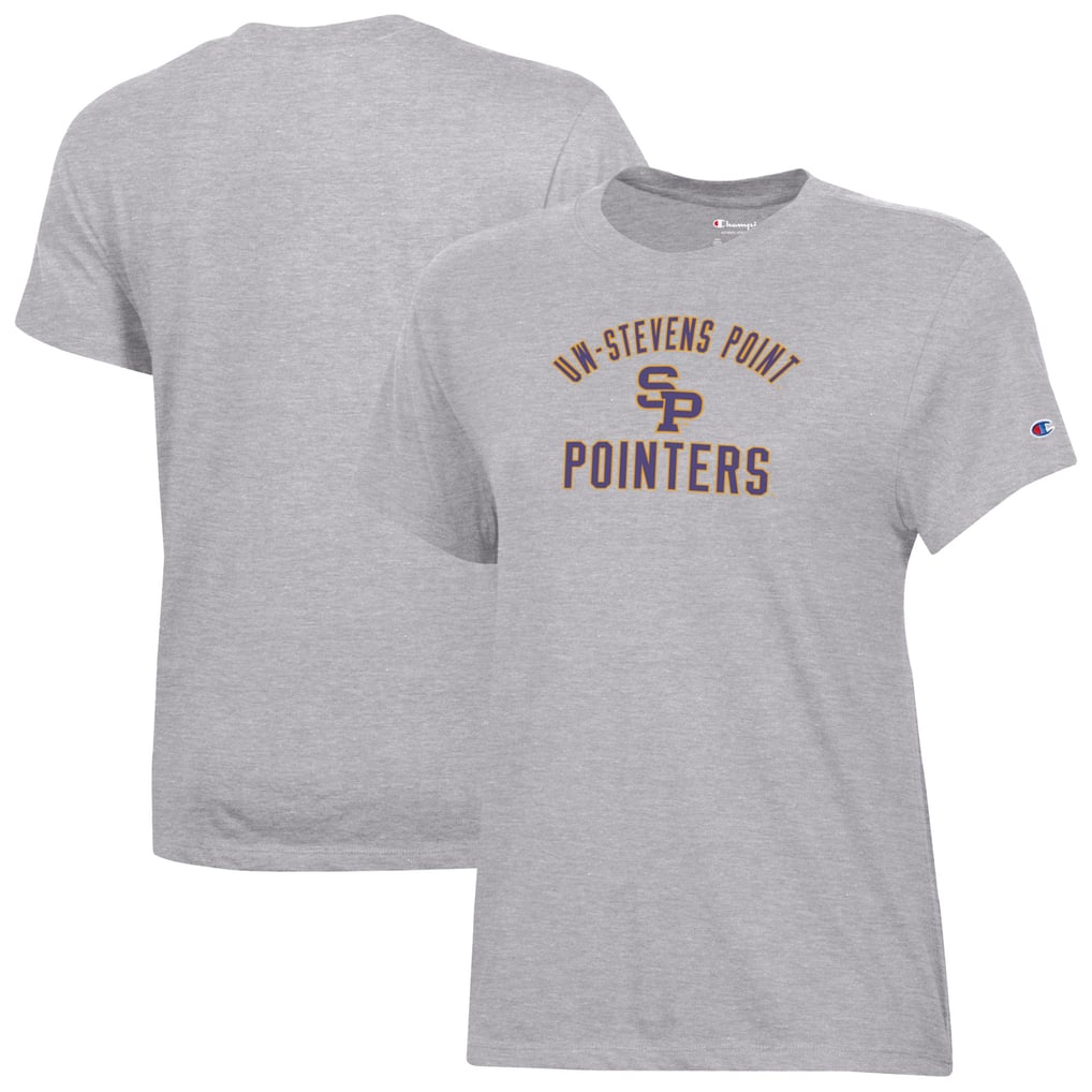  Wisconsin-Stevens Point Pointers Champion Women's Core T-Shirt - Gray