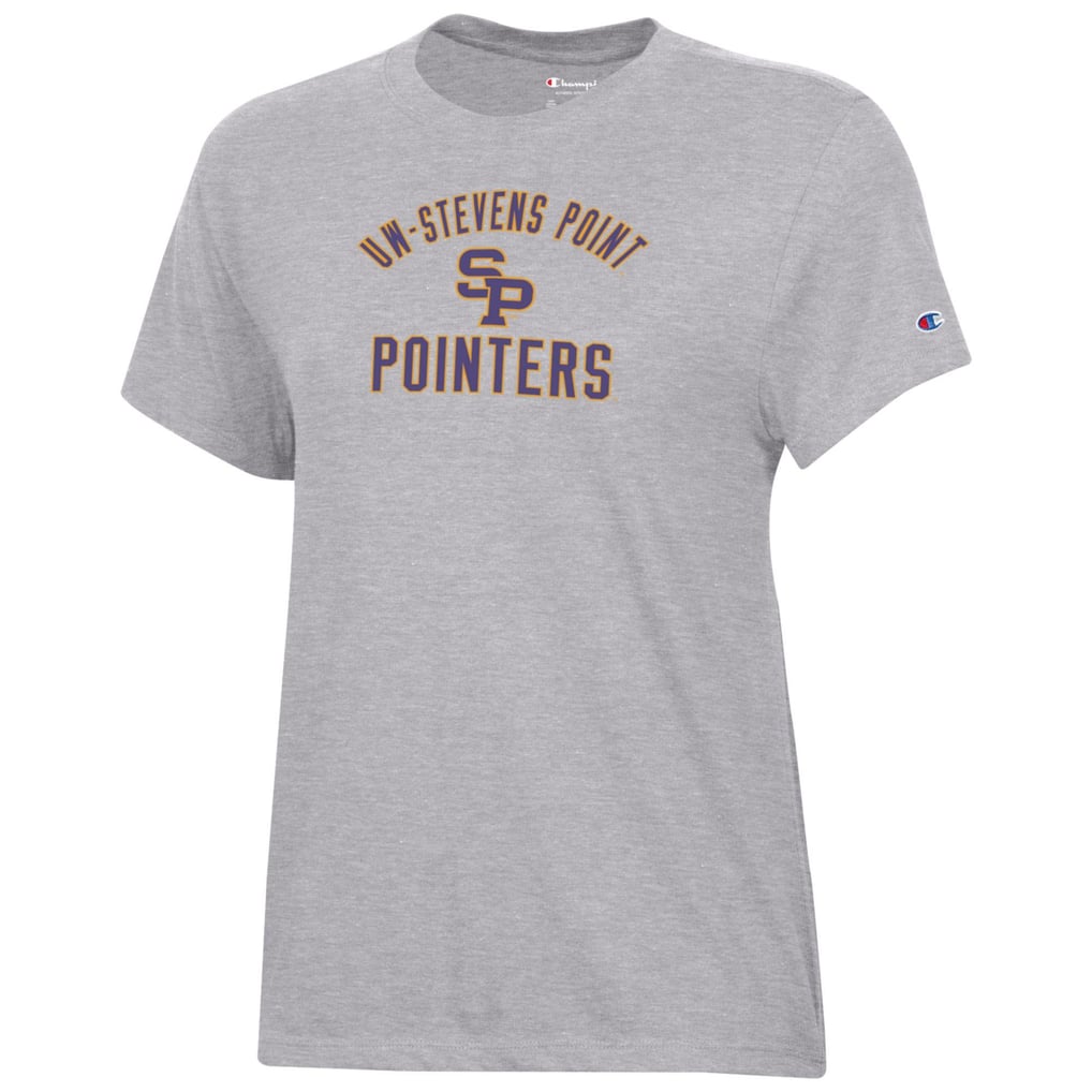  Wisconsin-Stevens Point Pointers Champion Women's Core T-Shirt - Gray