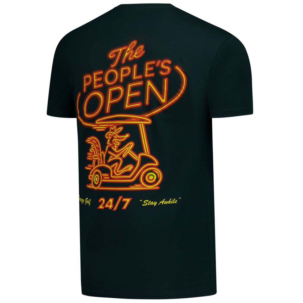WM Phoenix Open Breezy Golf People's Open 24/7 T-Shirt - Black