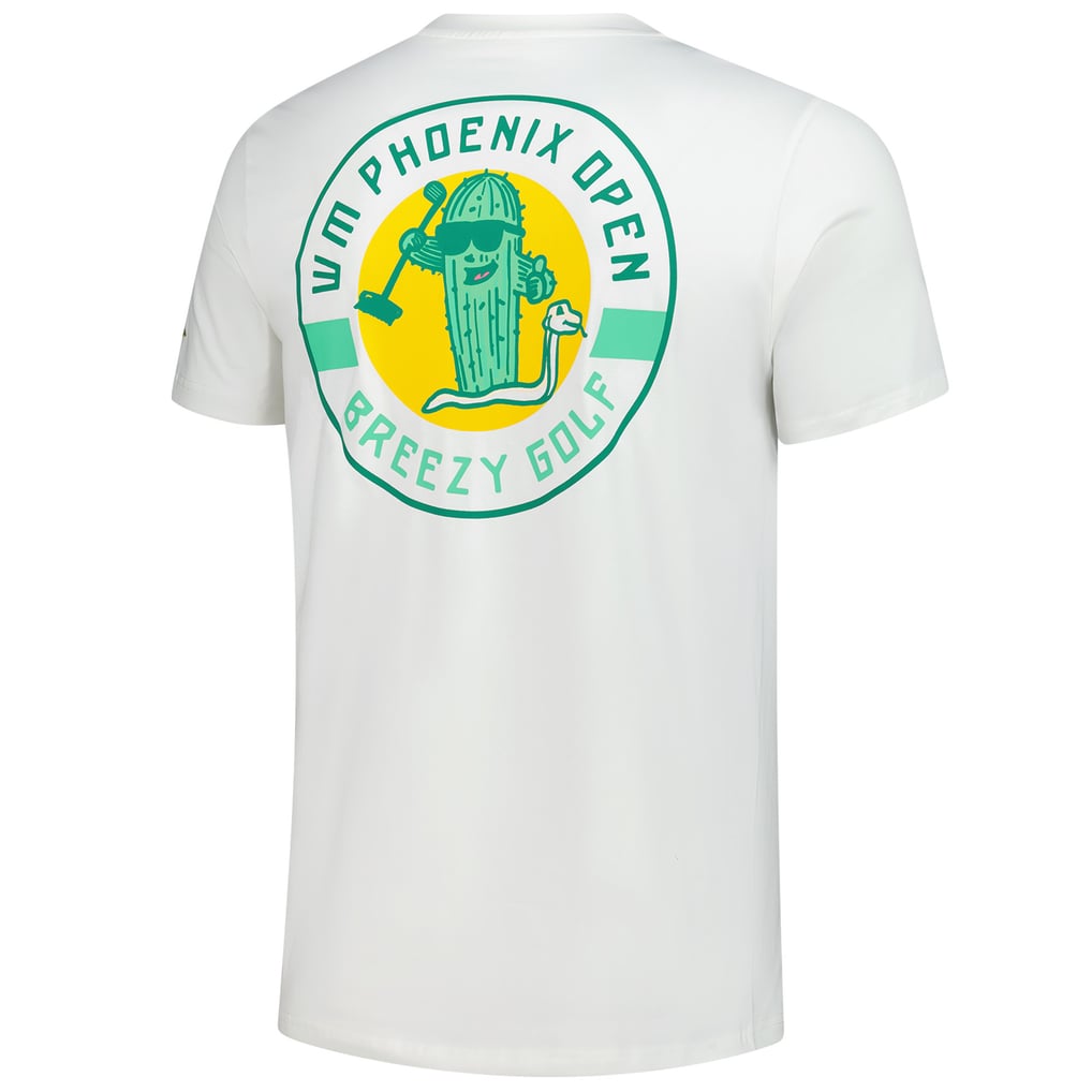 WM Phoenix Open Breezy Golf Cactus Crest T-Shirt - Cream