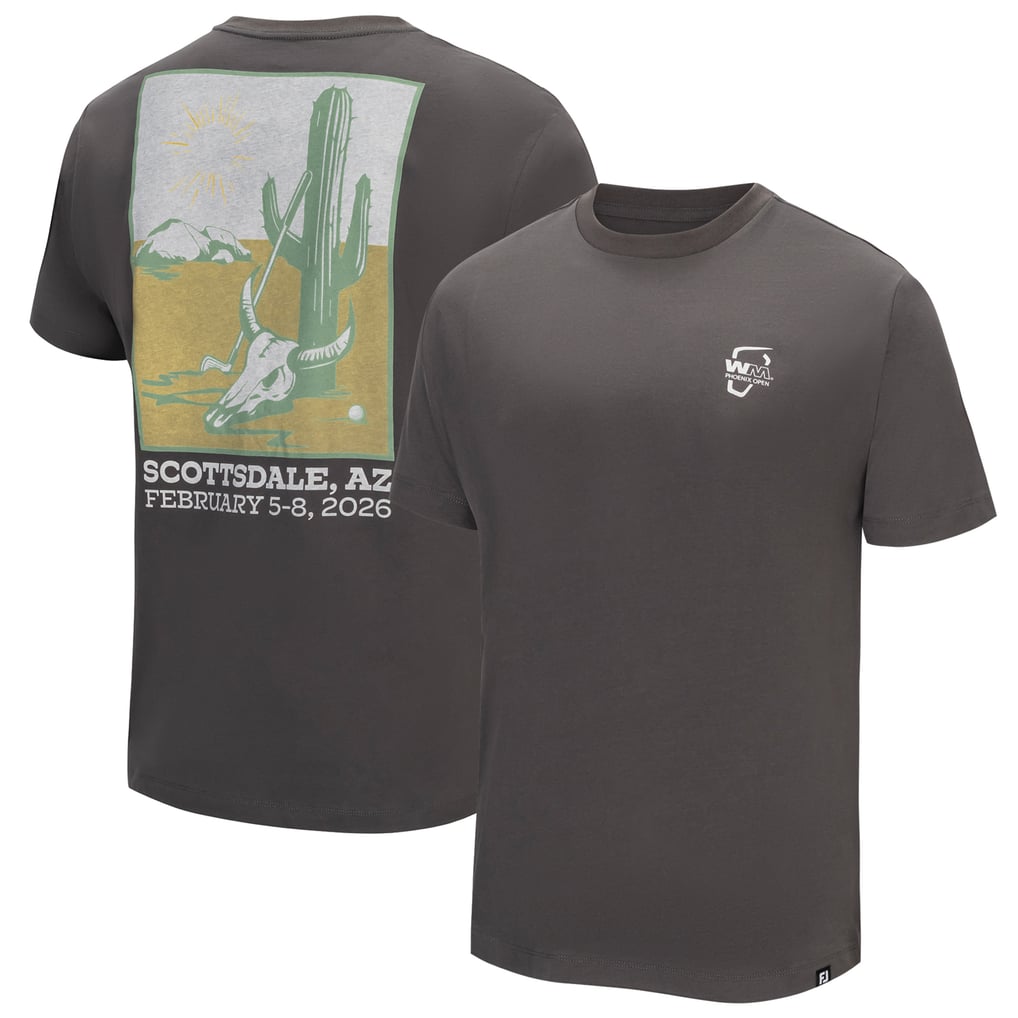 WM Phoenix Open FootJoy Cactus T-Shirt - Gray
