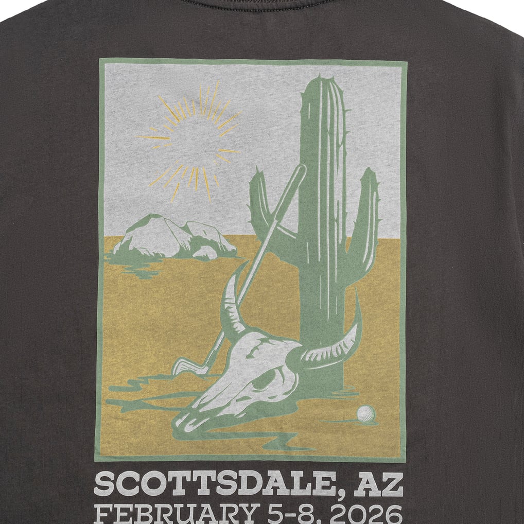 WM Phoenix Open FootJoy Cactus T-Shirt - Gray