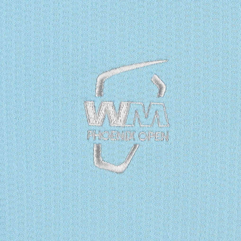 WM Phoenix Open Peter Millar Perth Oval Stitch Performance Quarter-Zip Top  - Blue