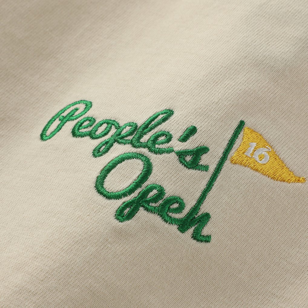 WM Phoenix Open Barstool Golf Women's Cropped T-Shirt - Tan
