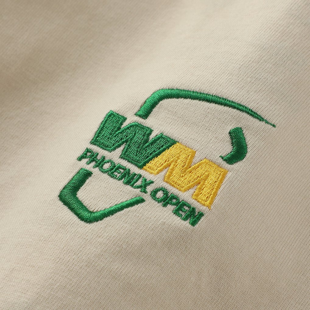 WM Phoenix Open Barstool Golf Women's Cropped T-Shirt - Tan