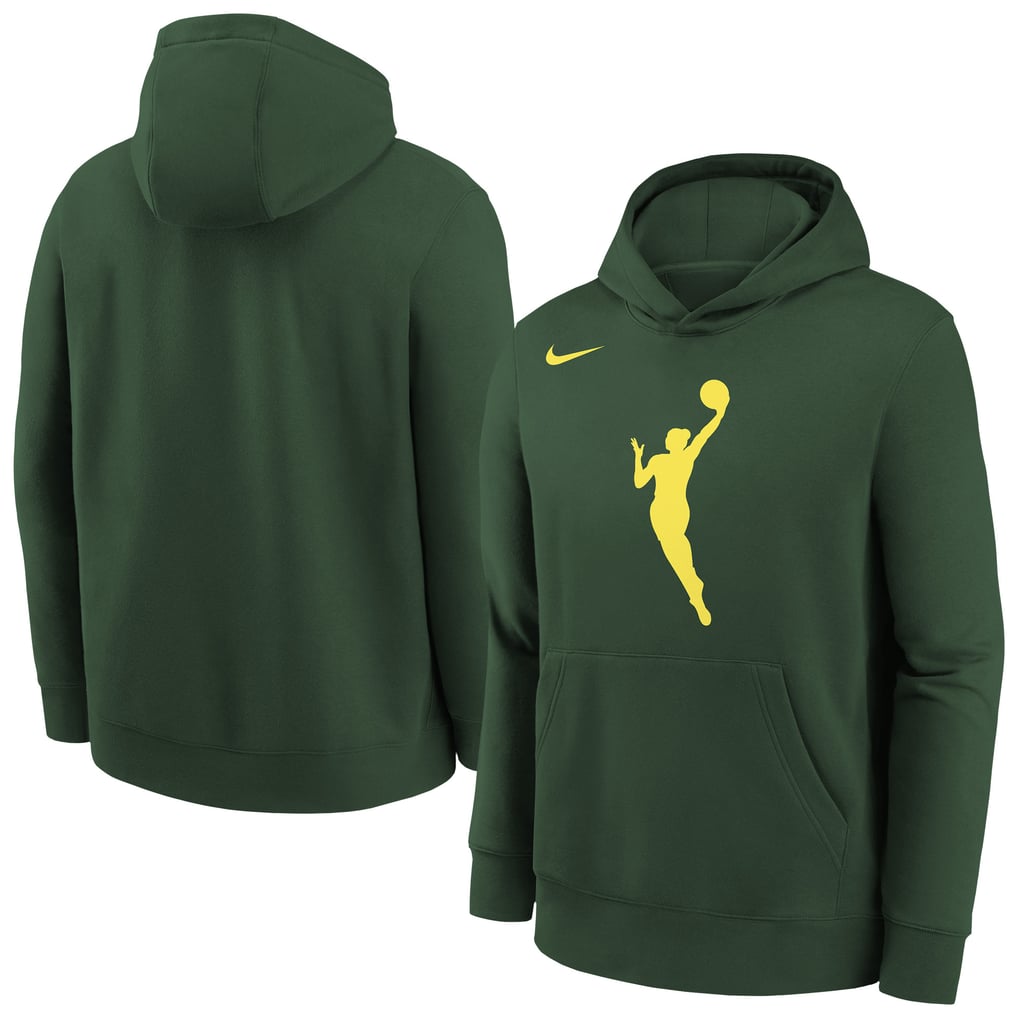 WNBA Logo Nike Youth Essential Team Pullover Hoodie - Hunter Green