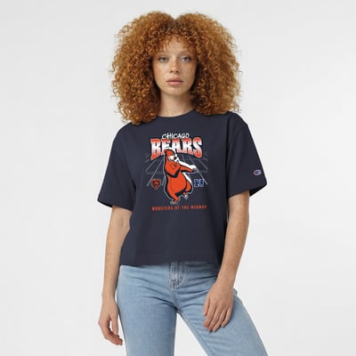 Chicago Bears Disney x Champion Women's Baloo All-Star T-Shirt - Athletic Navy