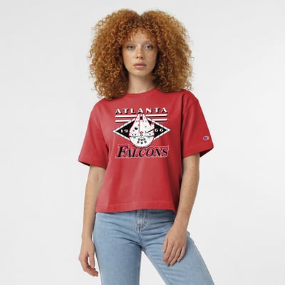 Atlanta Falcons Disney x Champion Women's Millennium Falcon All-Star T-Shirt - Red