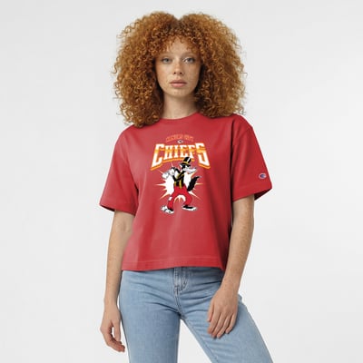 Kansas City Chiefs Disney x Champion Women's Big Bad Wolf All-Star T-Shirt - Red
