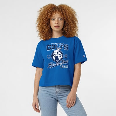 Indianapolis Colts Disney x Champion Women's Horace Horsecollar All-Star T-Shirt - Royal