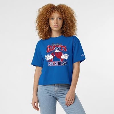 New York Giants Disney x Champion Women's Wreck-It Ralph All-Star T-Shirt - Royal