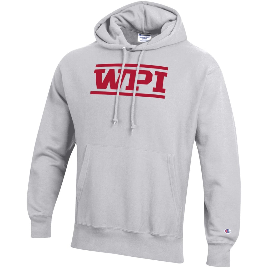 Worcester Polytechnic Institute Engineers Champion Reverse Weave Pullover Hoodie - Gray