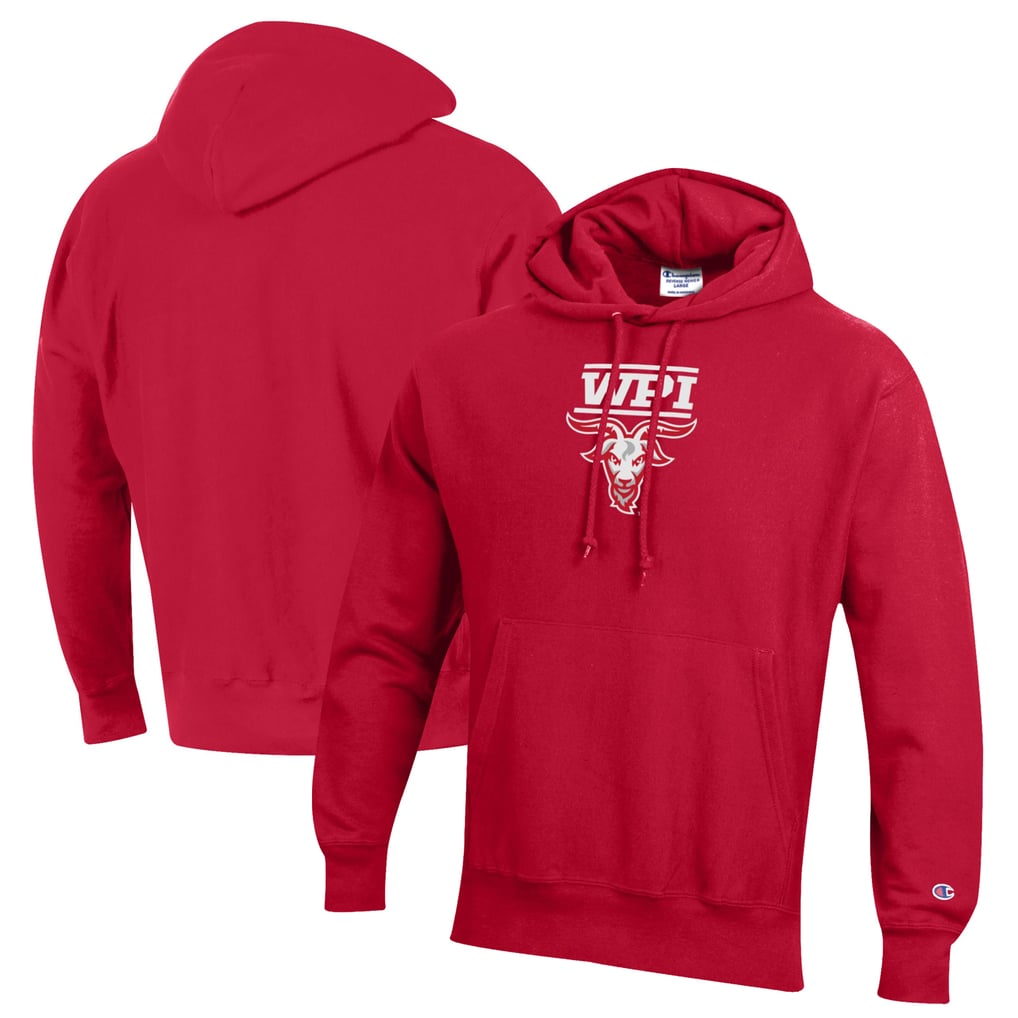 Worcester Polytechnic Institute Engineers Champion Reverse Weave Pullover Hoodie - Red