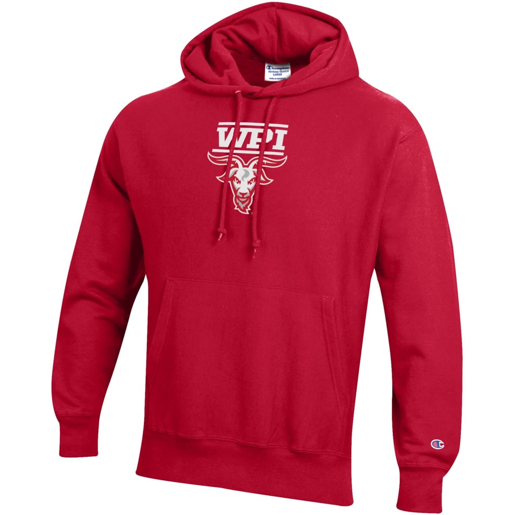 Worcester Polytechnic Institute Engineers Champion Reverse Weave Pullover Hoodie - Red