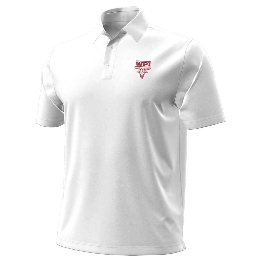Worcester Polytechnic Institute Engineers Under Armour  Aura Solid Polo - White