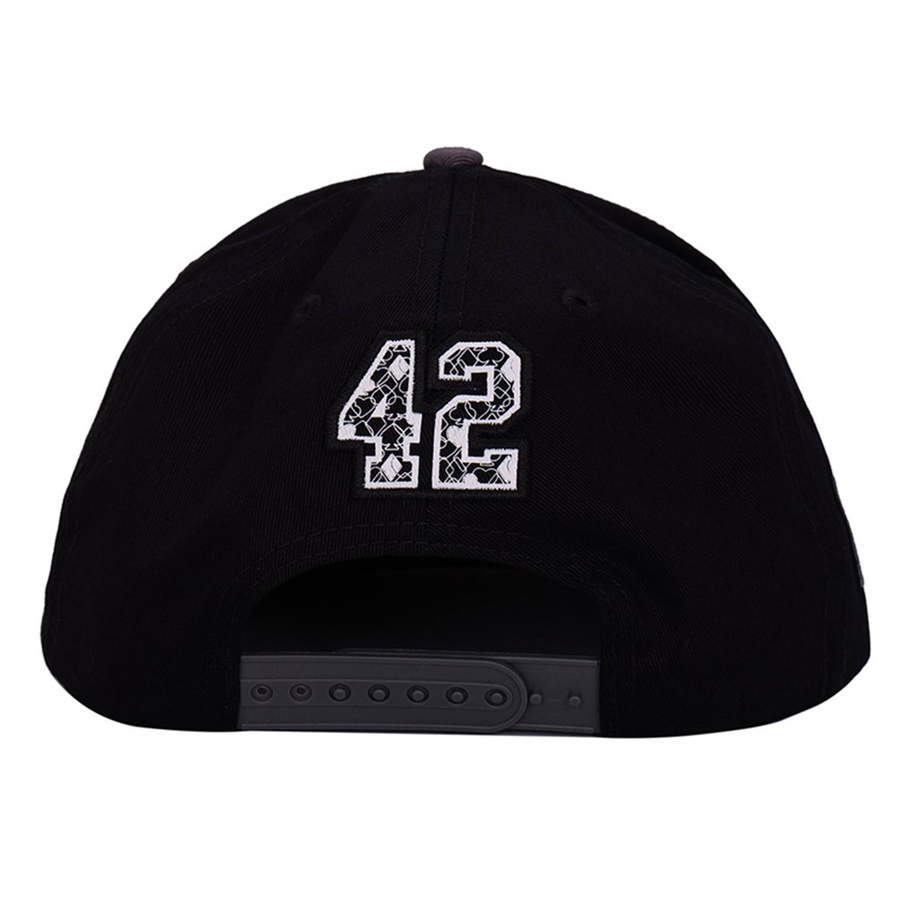 WrestleMania 42 Logo Patch Flat Brim Snapback Hat -  Black