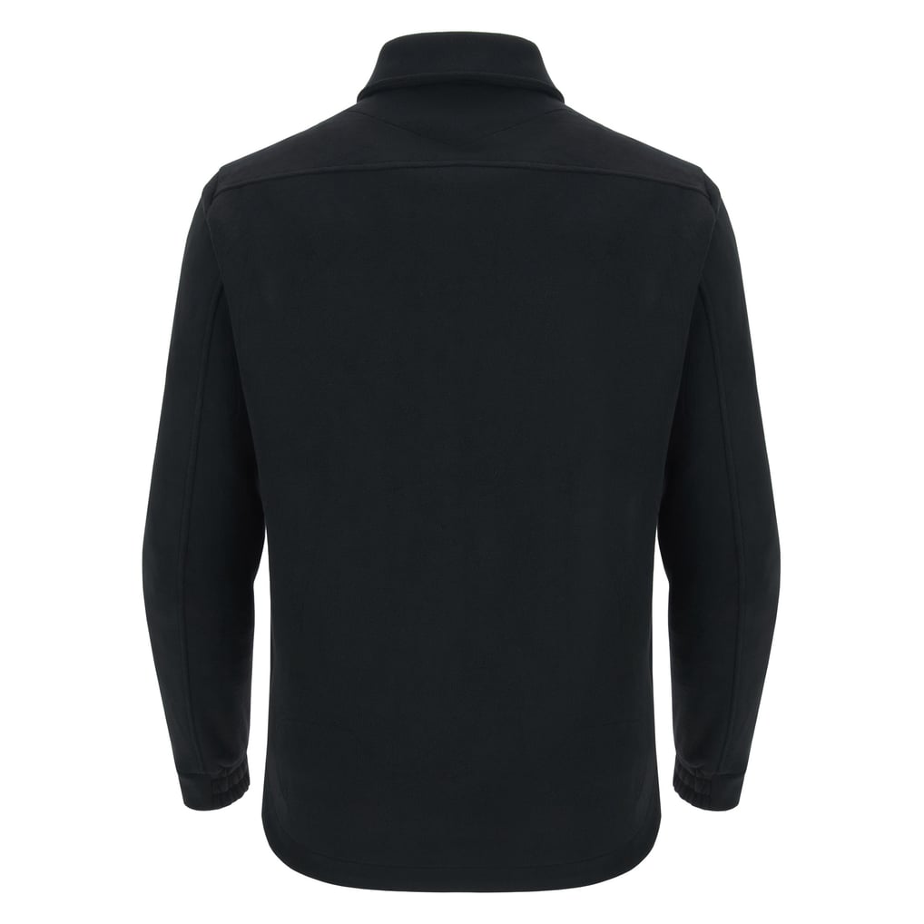  Wrexham Macron Dragons Fleece Button-Up Overshirt - Black