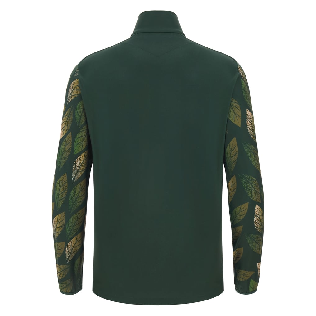  Wrexham Macron Warm-Up Quarter-Zip Pullover - Green