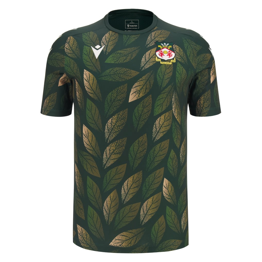  Wrexham Macron Warm-Up Top - Green