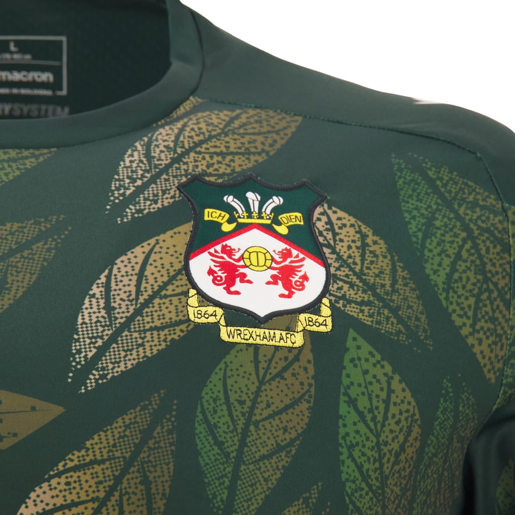  Wrexham Macron Warm-Up Top - Green