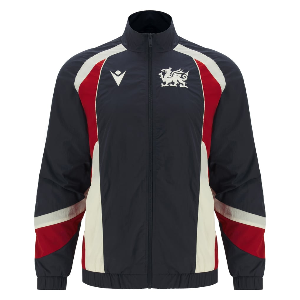  Wrexham Macron Heritage Anthem Full-Zip Jacket - Navy